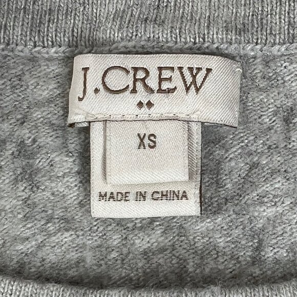 Womens Vintage J. Crew Gray Wool Classy Fitted Short Sleeve Top Sweater / XS - Picture 5 of 6